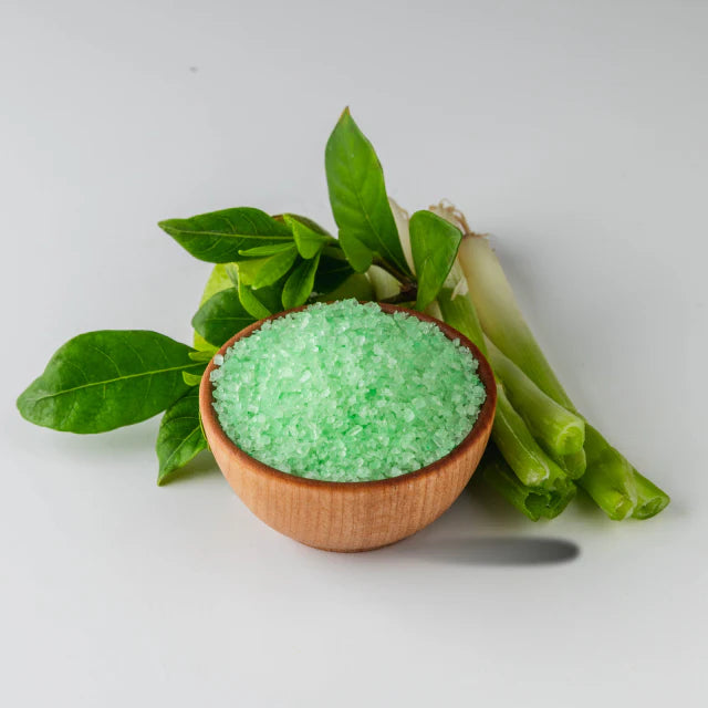 Purifying Lemongrass + Green Tea Dead Sea Salt Soak